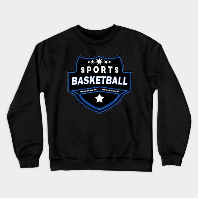 Sports Basketball Team Crewneck Sweatshirt by Creative Has
